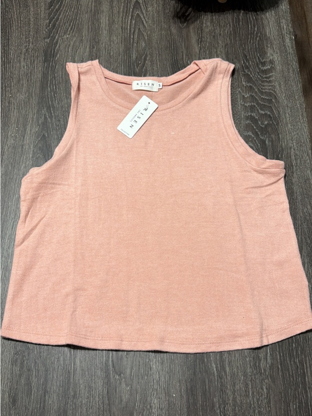 Risen Dusty Pink Cropped Tank Top